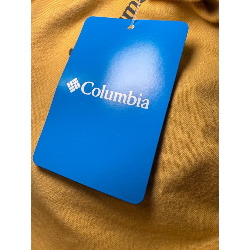 Columbia Cenat Graphic Tee, Mustard Yellow, Gorpcore Outdoors, Men's Medium, NWT - Picture 8 of 9